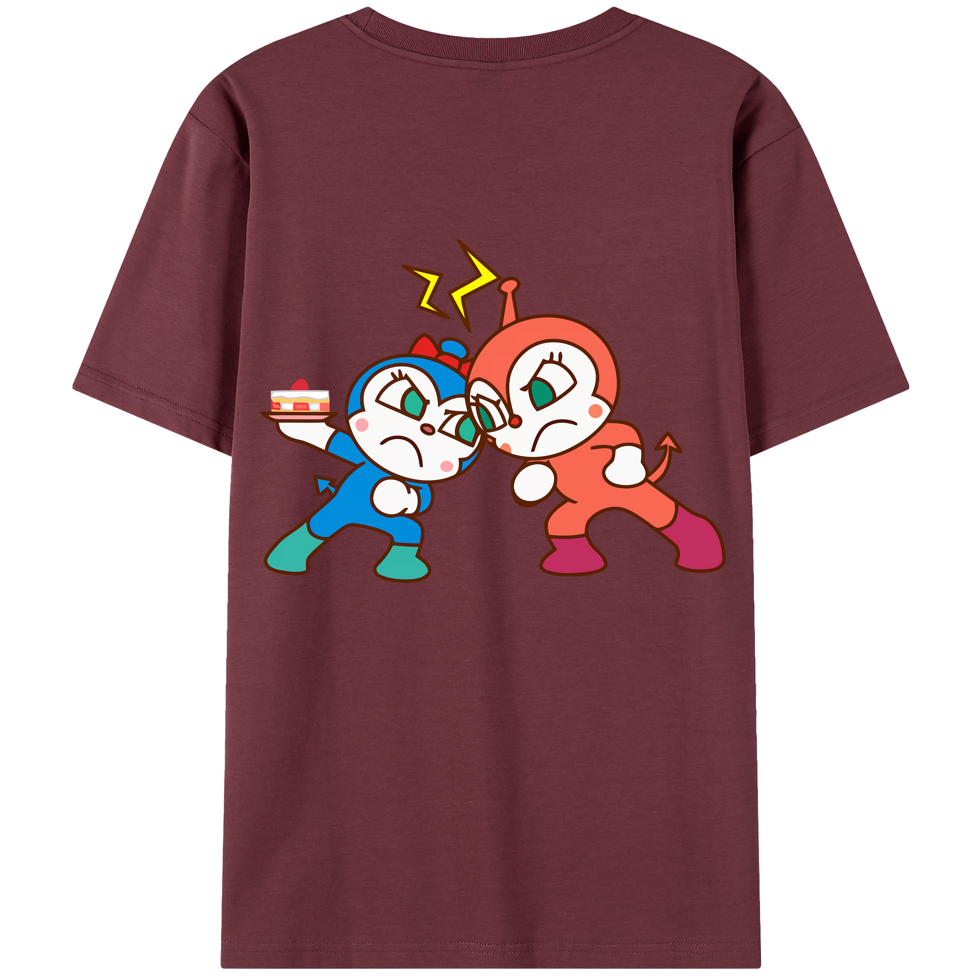 （画像用） アンパンマン Anpanman 綿100％半袖Tシャツ（背面プリント）